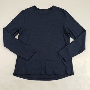 Lululemon Long Sleeve Blue T-Shirt Mens Medium (?) Stretchy Crew Neck Active Top